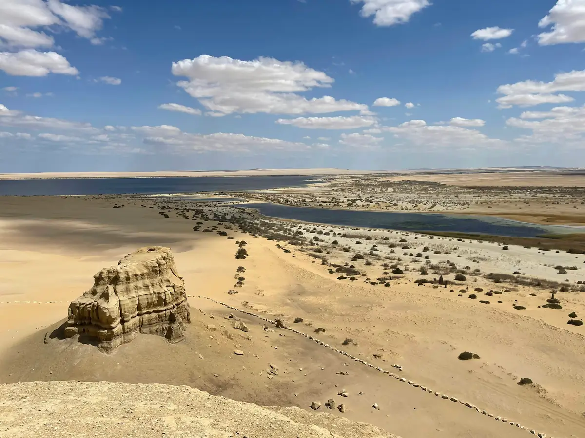 The lakes of Wadi El Rayan in the desert of Fayoum