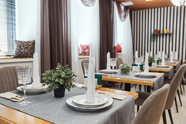 The hotel's restaurant