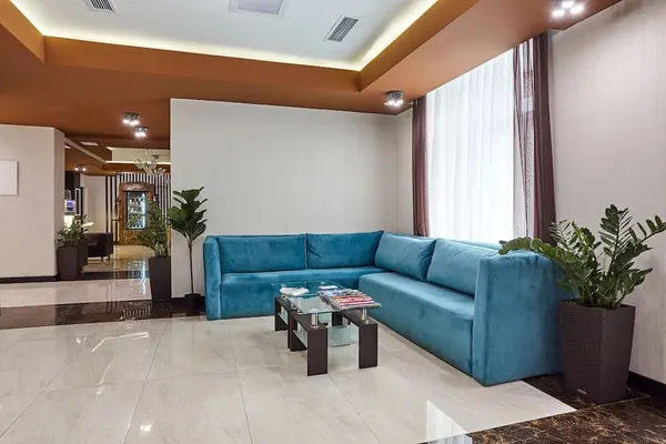 The lobby lounge